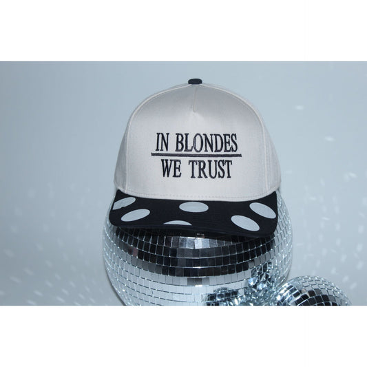 Black In Blondes We Trust Fabric Hat