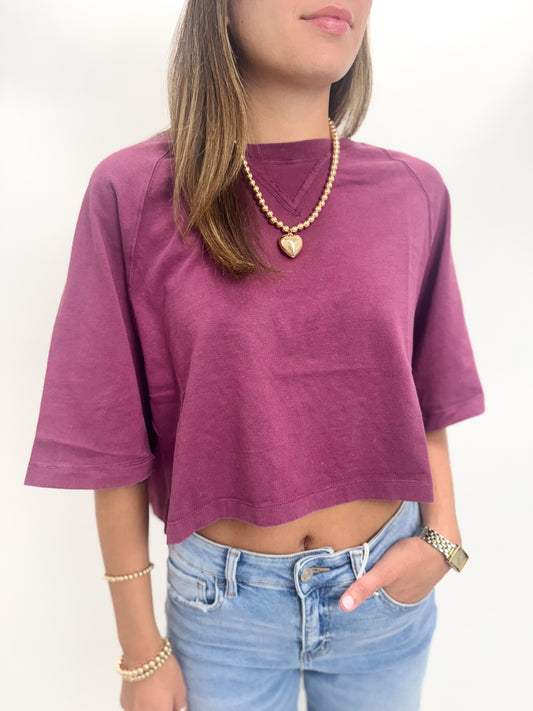 Deep Cherry Tee