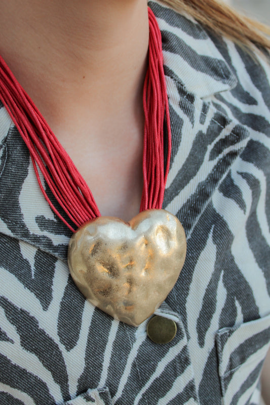 Heart On Fire Necklace