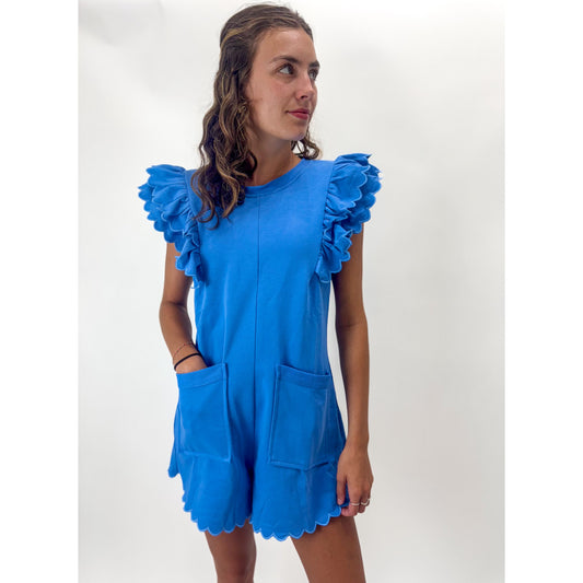 Scalloped Sea Romper